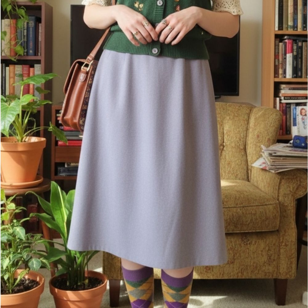 NWT Pendleton gray wool skirt 8